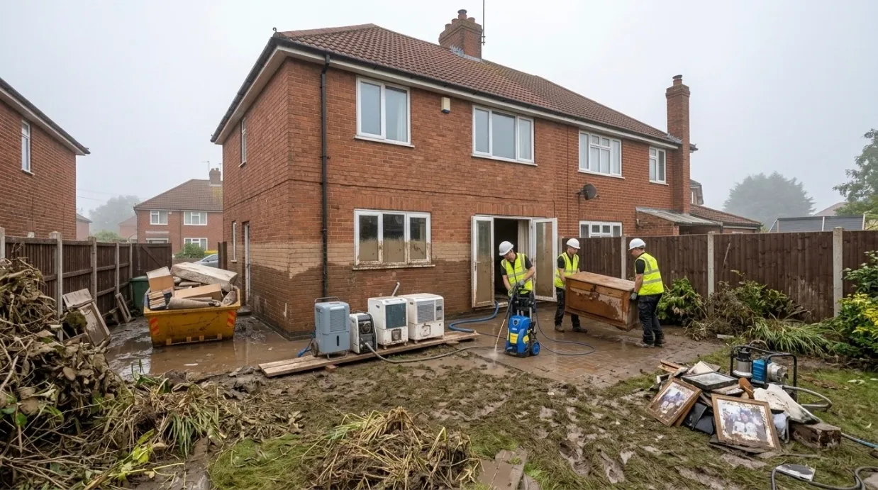 Warrior Building Services reinstatement works in progress