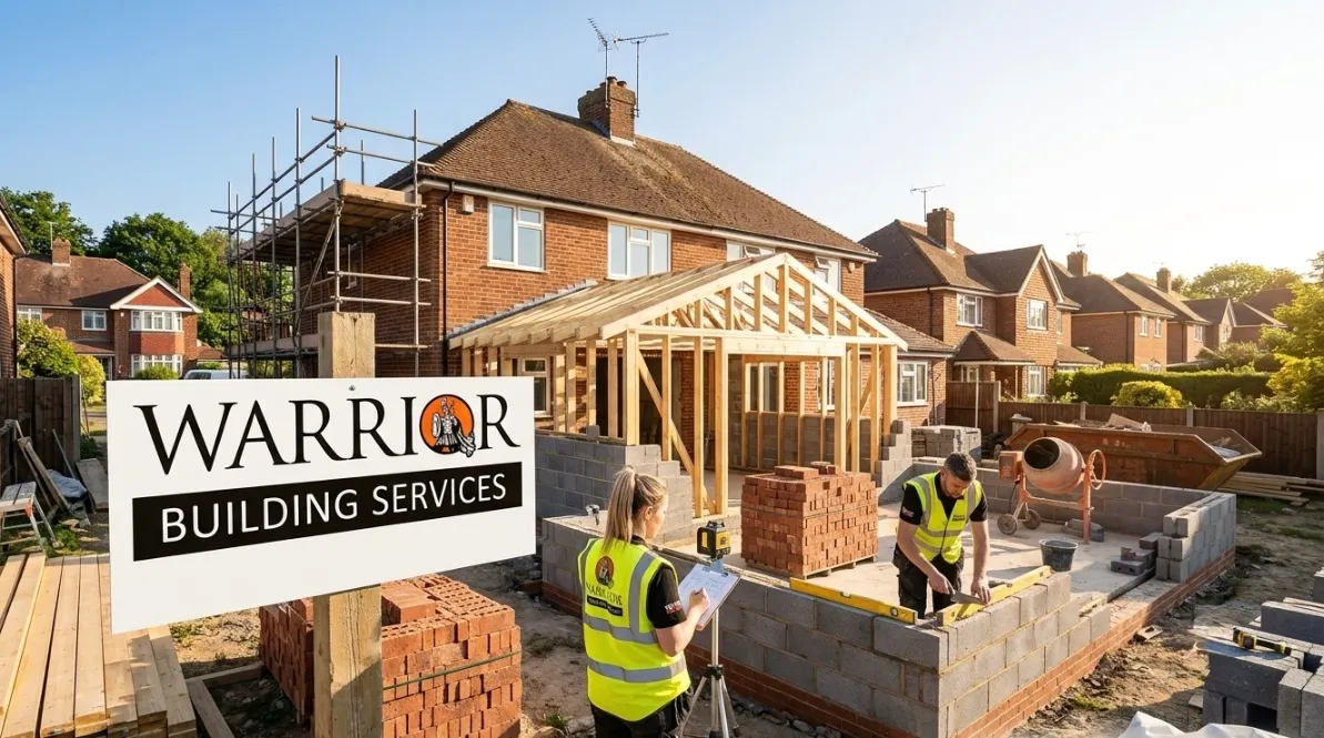 Warrior Building Services private residential project on site